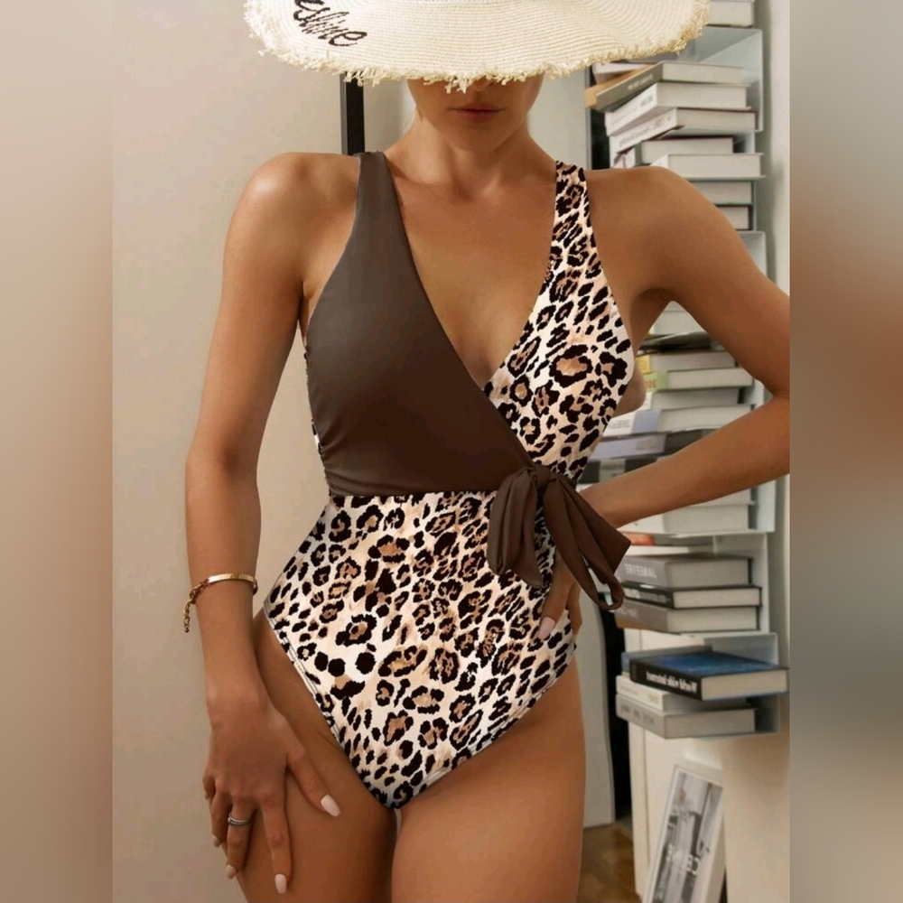 Swim 2025 Women's One-Piece animal Print Large size